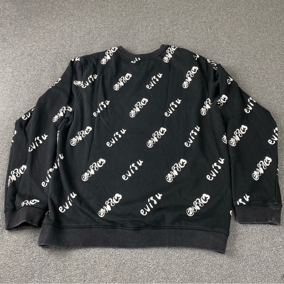 EVISU Superior Osaka Japan All Over Print Crewneck God head Custom Made RARE - Picture 10 of 11